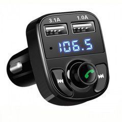 X8BT ФМ Модулятор з БЛ / FM-трансмітер модулятор Brum, Bluetooth, для авто 20541201 фото