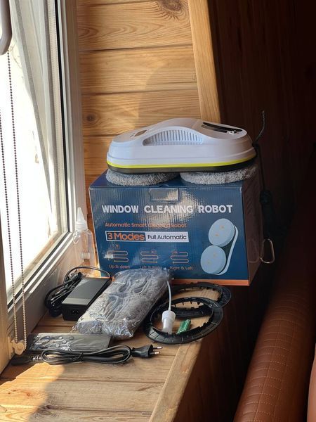 Робот мийник вікон Glass cleaning machine AND 5292, 80Вт, 295x148x76см, акумуляторний, автоматичний, з пультом, господарський інвентар 2054313 фото