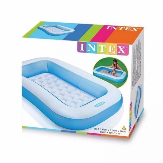 Надувной бассейн Intex 166 х 100 х 25 см 90 л Blue, для детей 6903100022016 фото