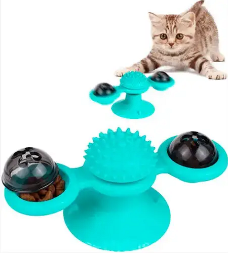 Іграшка для кота (спіннер) Rotate windmill cat toy, 2 предметов, LED, дитяча іграшка 10606 фото