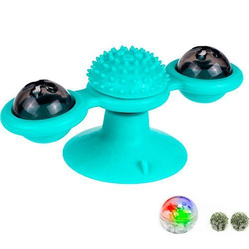 Іграшка для кота (спіннер) Rotate windmill cat toy, 2 предметов, LED, дитяча іграшка 10606 фото