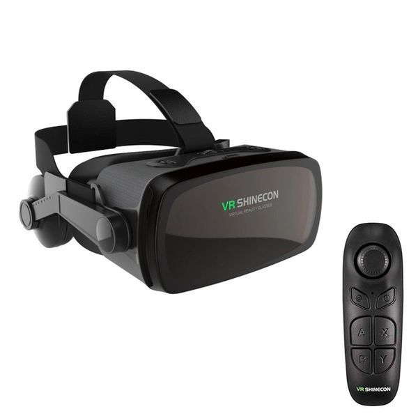 Очки 3D виртуальной реальности Трм VR Shinecon c пультом и поддержкой экранов от от 4 до 6 дюймов Черный, 2x1см, Bluetooth, для детей 20511025 фото
