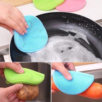 Набір універсальних силіконових щіток-губок Better Sponge, 5x30см, складаний, антипригарний, для дому, господарський інвентар pr89403 фото