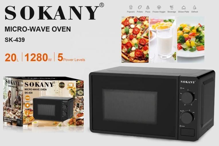 Микроволновая печь Sokany SK-438 30 л 1400 Вт, компактный, мощный SK-438 фото