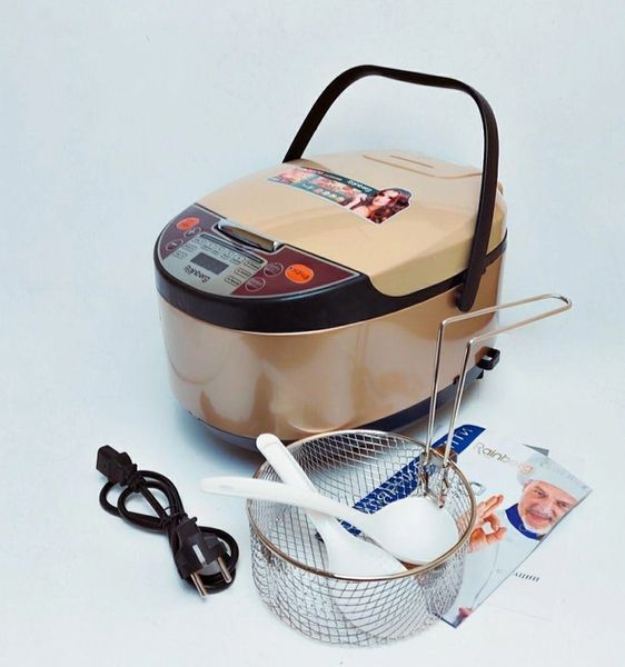 Мультиварка Rainberg Rb-6207 с фритюрницей 6 л 1500 Вт Rainberg, антипригарный, нержавеющая сталь, мощный A-133 фото