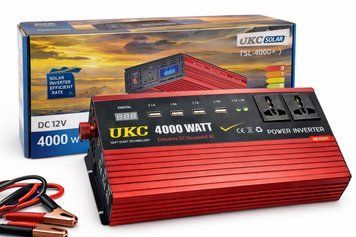 Перетворювач напруги Power Inverter 4000 Вт (12 В &rarr; 220 В) Інвертор, 315x150x75см, для дому A-764 фото
