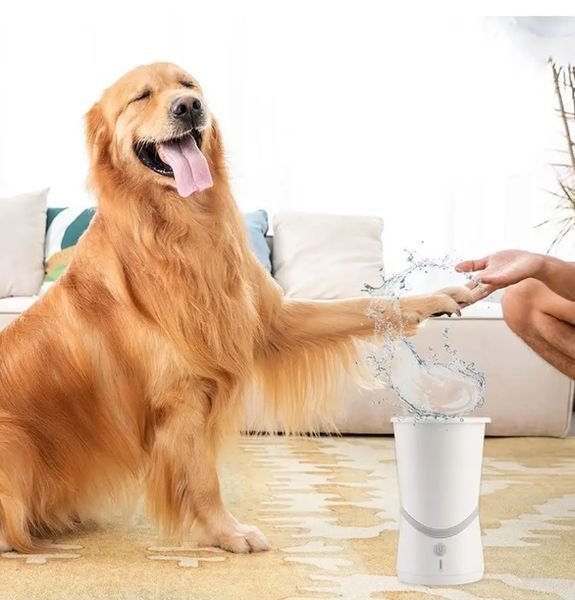 Лапомийка Pet Foot Wash 827-6 Автоматичний очищувач собачих лап з юсб USB, 2000мАh, акумуляторний, для дому 2052691 фото