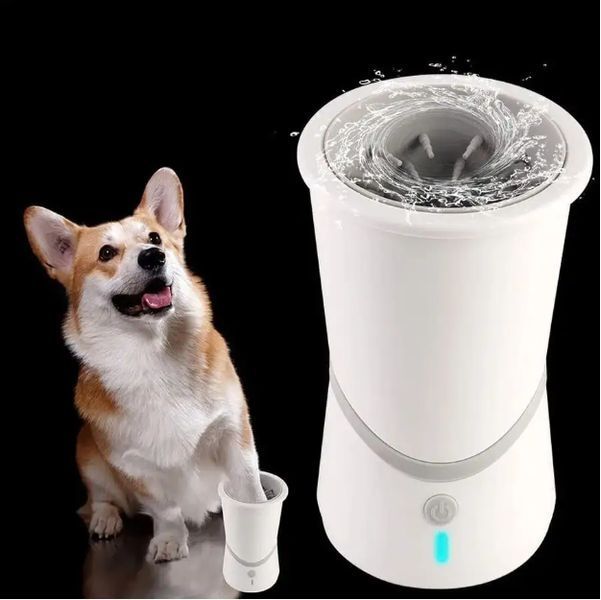 Лапомийка Pet Foot Wash 827-6 Автоматичний очищувач собачих лап з юсб USB, 2000мАh, акумуляторний, для дому 2052691 фото