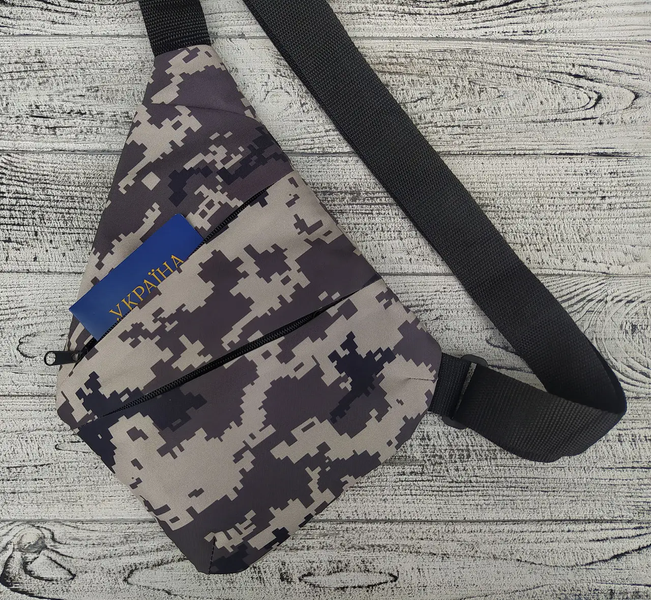 Чоловіча сумка месенджер через плече Cross Body камуфляж, 22x18x8см, складаний, компактний A-157 фото