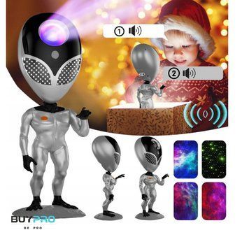 Багатобарвна лампа-проектор зоряного неба Star Projector Night Light Aliensun, LED, для дітей D-tSLNL16 фото