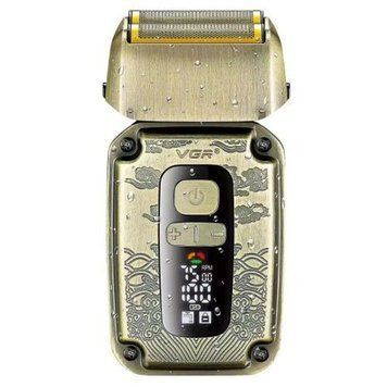 Электробритва для мужчин VGR V-337 аккумуляторная 5W Gold, 800мАh, нержавеющая сталь, аккумуляторный, LED, для дома sp9569 фото