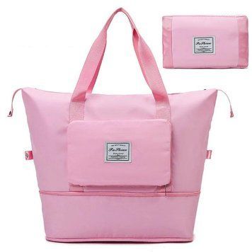 Запасна складна дорожня сумка Travel Bags для Чемодану рожева, складаний G58741 фото
